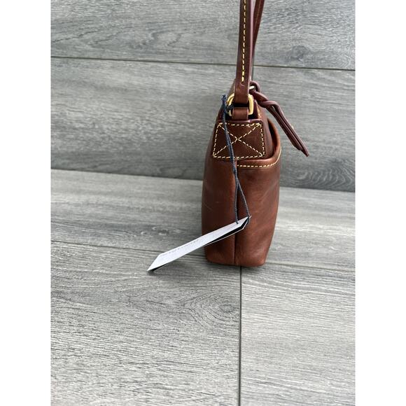 Dooney & Bourke Florentine Ginger Crossbody and Key Fob chestnut bag A463657 - Picture 4 of 9